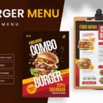 دانلود منوی غذا فست فود برگر Burger Food Menu