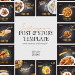 دانلود طرح آماده اینستاگرام فست فود Fast Food Instagram