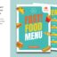 دانلود منوی رستوران و فست فود Fast Food Restaurant Menu Flyer