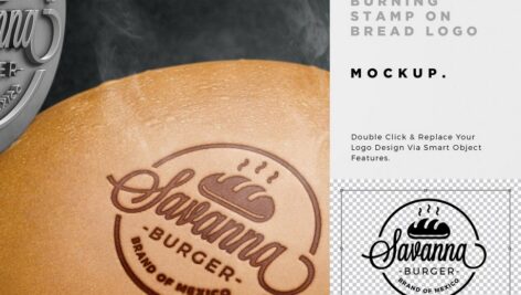 دانلود موکاپ لوگوی غذا Food Logo Mockup