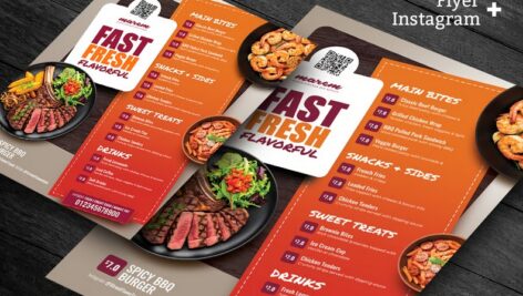 دانلود منو و پست فست فود Food Truck Menu
