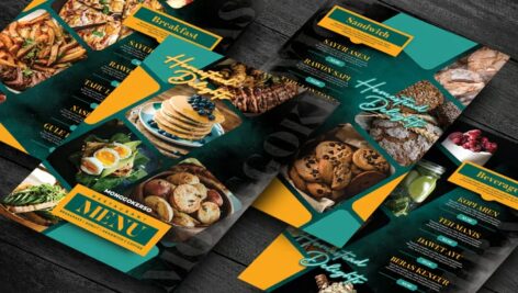 دانلود منوی غذای ترکیبی گرانج Grunge Fusion Food Menu