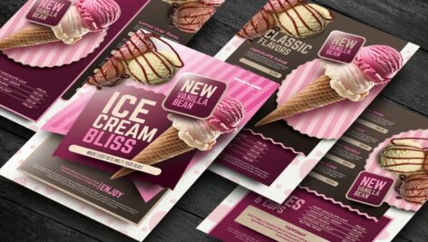 دانلود منو بستنی فروشی Ice Cream Menu