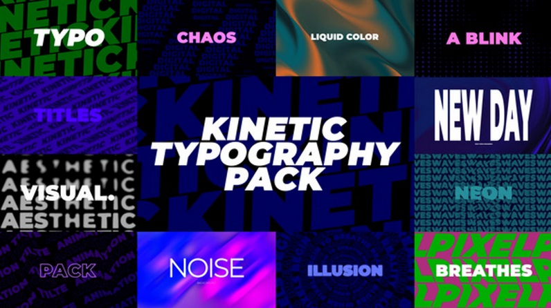 پروژه افترافکت تایپوگرافی Kinetic Typography 