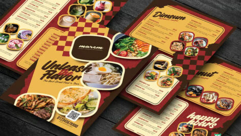 دانلود منوی غذاهای خیابانی Street Food Menu