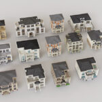 دانلود مجموعه مدل طرح های سه بعدی ویلا