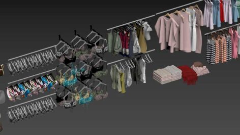 دانلود مجموعه مدل‌های 3D لوازم آرایش، محصولات بهداشتی و لباس راحتی