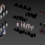 دانلود مجموعه مدل‌های 3D لوازم آرایش، محصولات بهداشتی و لباس راحتی