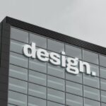 دانلود موکاپ لوگوی سه بعدی روی ساختمان 3d Logo Mockup on Building