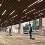 دانلود مدل سه بعدی نمای بیرونی برج مسکونی ، تجاری