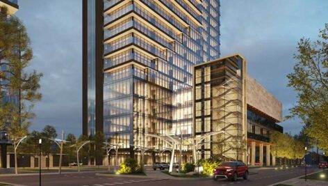 دانلود مدل سه بعدی نمای بیرونی برج مسکونی ، تجاری