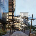 دانلود مدل سه بعدی نمای بیرونی برج مسکونی ، تجاری