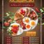دانلود منوی صبحانه رستوران Breakfast Menu Restorant
