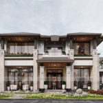 دانلود پروژه سه بعدی نمای خارجی ویلا