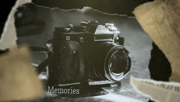 پروژه افترافکت نمایش اسلاید عکس خاطرات History Photo Slideshow