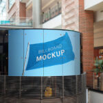 دانلود موکاپ بیلیورد مرکز خرید Mall Billboard Mockup