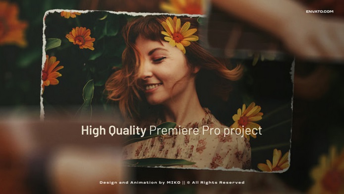 پروژه پریمیر اسلایدشو عکس کلاژ Photo Collage Slideshow