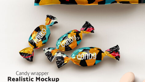 دانلود موکاپ آبنبات و شکلات Candy Mockup