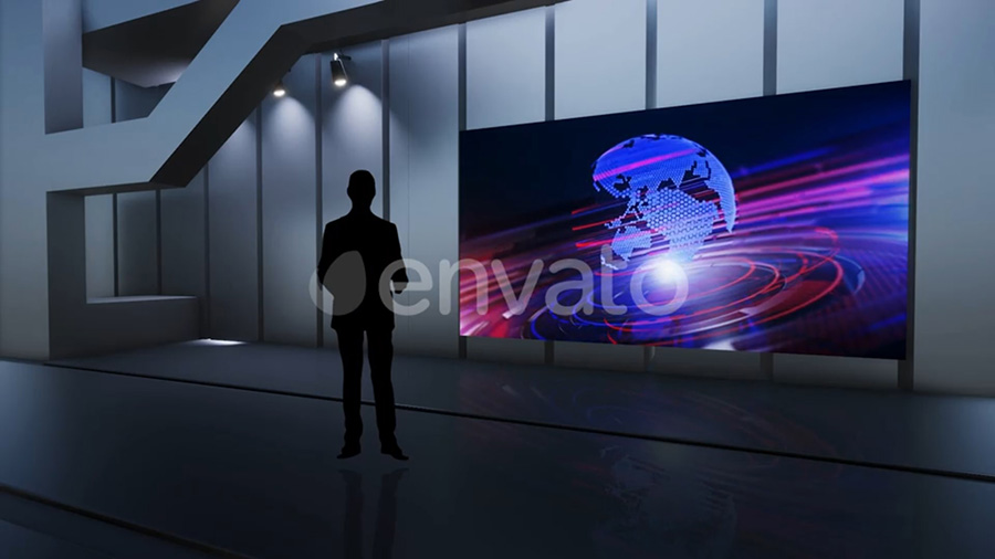 پروژه افترافکت مجموعه استودیوی مجازی Set Virtual Studio