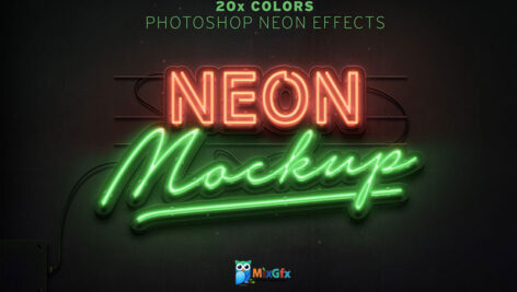 دانلود افکت تابلو نئون Neon Sign Effect
