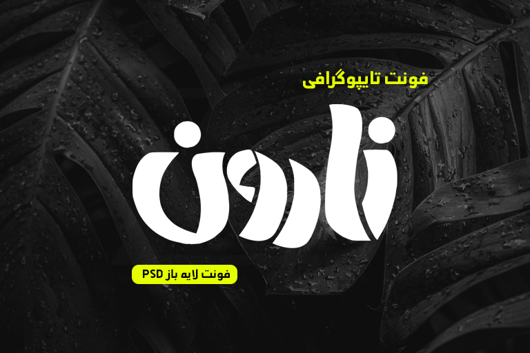 دانلود فونت تایپوگرافی لایه باز نارون