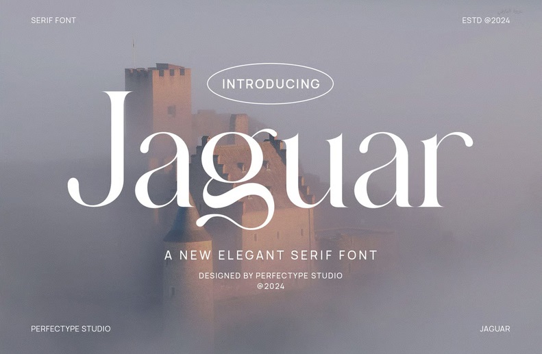 دانلود فونت Jaguar Elegant Serif برای طرحهای کلاسیک