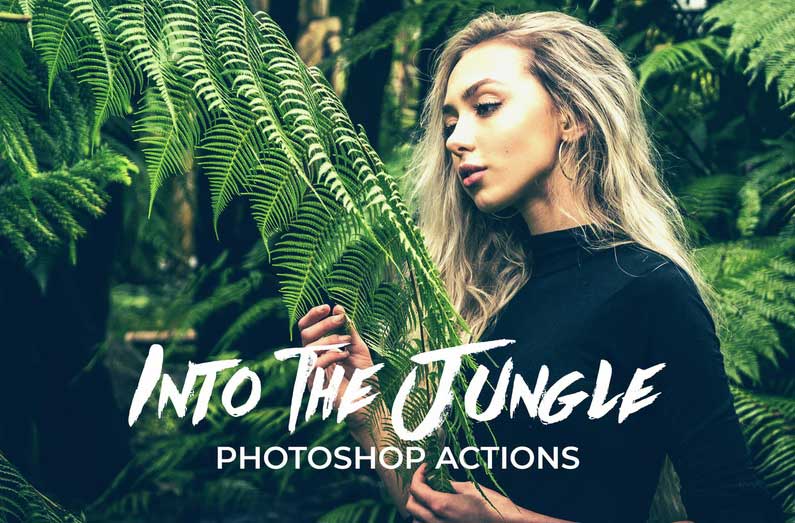 دانلود اکشنهای فتوشاپ به درون جنگل Into The Jungle Photoshop Actions