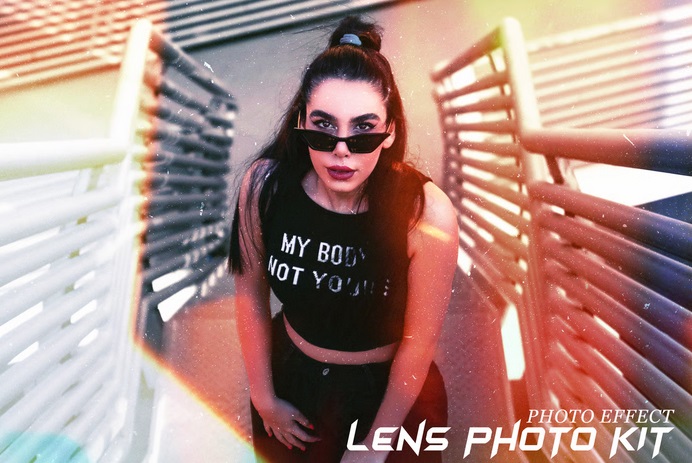 دانلود افکت عکس سوختگی لنز Lens Burn Photo Effect