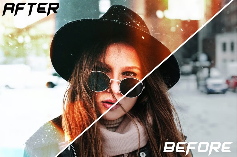 دانلود افکت عکس سوختگی لنز Lens Burn Photo Effect