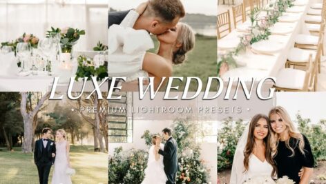 دانلود پریست‌های لایت‌روم عکاسی عروسی لوکس Luxe Wedding Photography Lightroom Presets