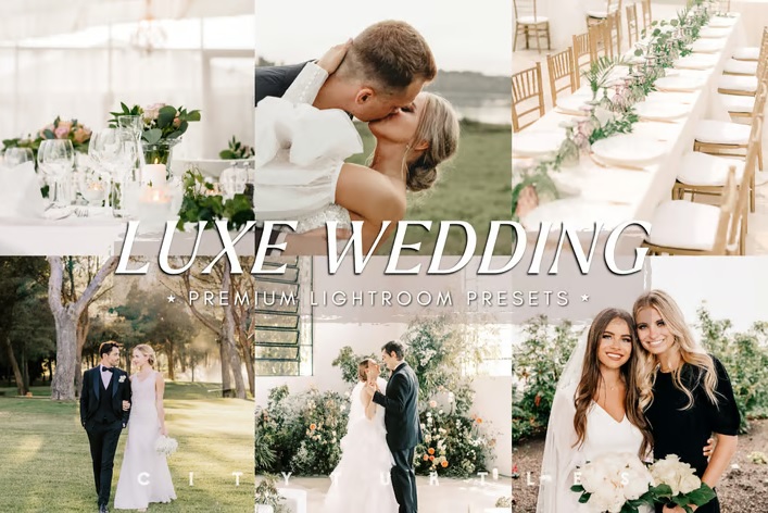 دانلود پریستهای لایتروم عکاسی عروسی لوکس Luxe Wedding Photography Lightroom Presets